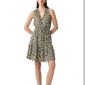 GAP Factory Sleeveless Splitneck Mini Dress Floral